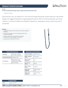 FP8259 Spec Sheet page 1